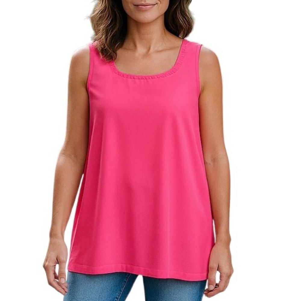 Maggie Barnes | Beaded Coral Tank Top